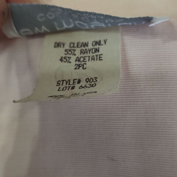 NWT Vintage stunning Lew Magram women's light pink double breast blazer 14 - Picture 5 of 11